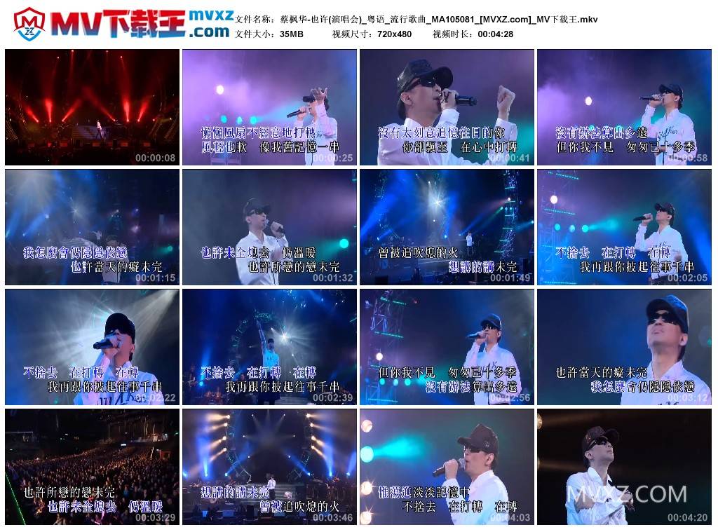 蔡枫华-也许(演唱会)_粤语_流行歌曲_MA105081